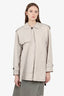 Max Mara Beige 'The Cube' Short Trench Coat Size 42
