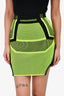 Alexander Wang Green/Black Knit Mini Skirt Size XS