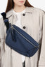 Loewe Navy Leather Puzzle Waist Pouch Bumbag