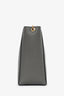 Celine 2023 Grey Leather 'Seau Sangle' Small Bucket Bag