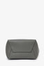 Celine 2023 Grey Leather 'Seau Sangle' Small Bucket Bag