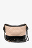Pre-loved Chanel™ 2018/19 Beige/Black Quilted Small Gabrielle Shoulder Bag