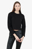 T By Alexander Wang Black Zip-up Long-Sleeve Top Size XS