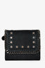 Stella McCartney Faux Suede Leather Star Embellished Falabella Compact Wallet