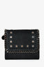 Stella McCartney Faux Suede Leather Star Embellished Falabella Compact Wallet