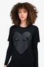 Comme des Garcons Play Black Heart Print T-Shirt Size S