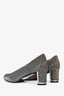 Stuart Weitzman Metallic Leather Pyrite Nocturn Frames Heels Size 37