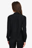 Saint Laurent Black Neck Tie Blouse Size 36