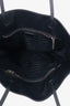 Prada 2022 Black Leather Front Logo Tote