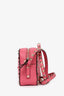 Valentino Pink Smooth Leather Rockstud Camera Bag