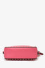 Valentino Pink Smooth Leather Rockstud Camera Bag