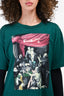 Off-White Green Graphic Printed T-Shirt Size XXS