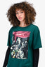 Off-White Green Graphic Printed T-Shirt Size XXS