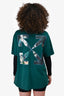 Off-White Green Graphic Printed T-Shirt Size XXS