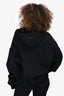 Essential Fear Of God Black Logo Printed Hoodie Size L