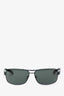 Prada Grey 'Linea Rossa' Aviator Sunglasses