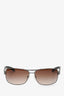 Prada Brown 'Linea Rossa' Aviator Sunglasses