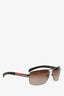 Prada Brown 'Linea Rossa' Aviator Sunglasses