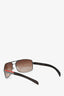 Prada Brown 'Linea Rossa' Aviator Sunglasses