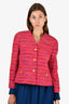 Escada Sport Pink Multi Tweed Evening Jacket Size 38