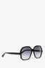 Saint Laurent Black Angular Frame Sunglasses