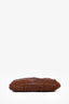 Prada Brown Leather Shoulder Bag with Croc Embossed Detail (As Is)