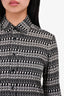 Saint Laurent 2016 Black/White Skeleton Printed Button Down Shirt Size 38