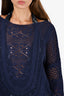 Chloe Navy Crochet Dress Size S