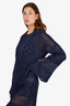 Chloe Navy Crochet Dress Size S