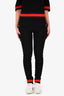 Gucci Black Red/Navy Trim Detailed Dress + Pants Set Size M