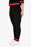 Gucci Black Red/Navy Trim Detailed Dress + Pants Set Size M