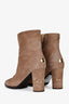 Jimmy Choo Brown Suede Leather Ankle Boots Size 37.5