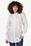 MM6 Maison Margiela White Button-Up Drape Shirt Size 36