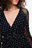 Zimmermann Black Polkadot Silk Romper Size 0
