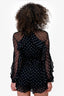 Zimmermann Black Polkadot Silk Romper Size 0