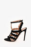 Alaïa Black Suede Cage Heeled Sandals Size 38