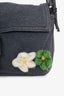 Fendi Grey Cotton Jersey Mama Baguette Shoulder Bag with Bag Insert