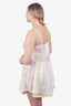 Majorelle Yellow/White Lace Cady Mini Dress Size L