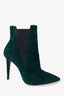 Christian Louboutin Green Suede Pointed Toe Ankle Booties Size 37