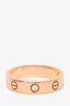 Cartier 18K Rose Gold Love Ring with 1 Diamond Size 50