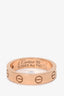 Cartier 18K Rose Gold Love Ring with 1 Diamond Size 50