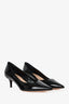 Christian Dior Black Patent Leather Pointed Toe Heels Size 35