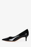 Christian Dior Black Patent Leather Pointed Toe Heels Size 35