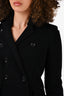 Burberry London Black Wool Double Breasted Knit Cardigan Size S (As Is)