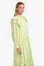 Ulla Johnson Green Lace Ruffle Maxi Dress Size 4