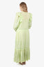 Ulla Johnson Green Lace Ruffle Maxi Dress Size 4