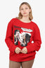 Gucci x Disney Red/White Snow-White Graphic Sweatshirt Size L Mens