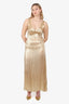 Forte Forte Gold Sleeveless Maxi Dress Size 0