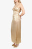 Forte Forte Gold Sleeveless Maxi Dress Size 0