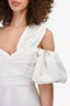 Self-Portrait White Taffeta Dress Size 2 US